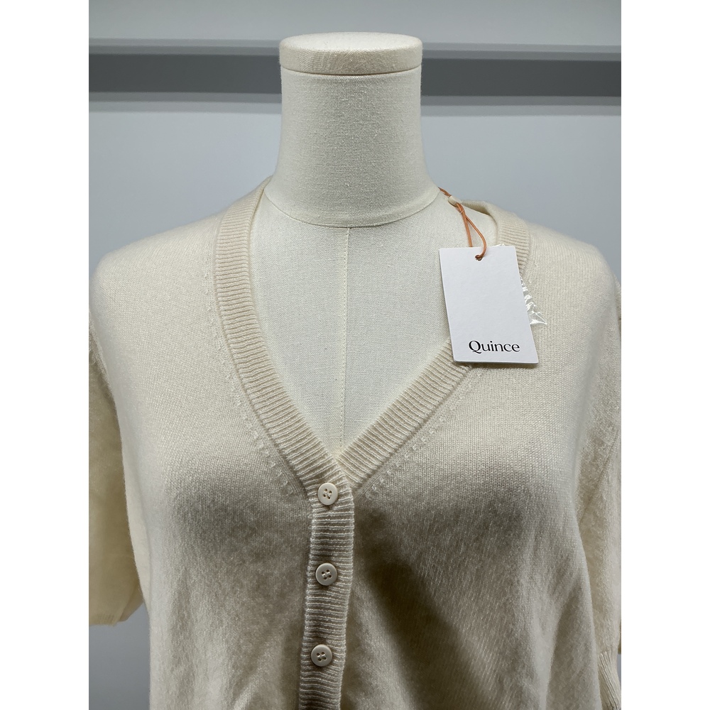 Mongolian Cashmere Short Sleeve Cardigan - Picture 3 of 3
